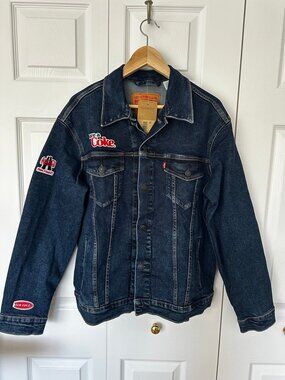 Levi's Coca-Cola Share a Coke Embroidered Denim Jacket L NWT